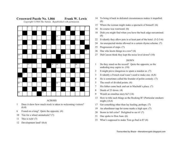 wall street journal crossword